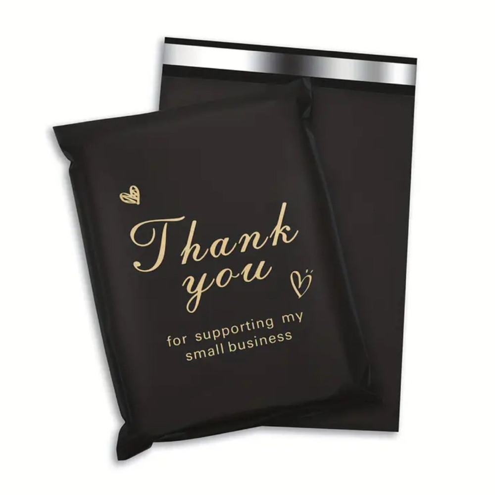 210 items Thank YOU Shipping Bundle 10 (10x13) Poly Mailers & 200 Sti…